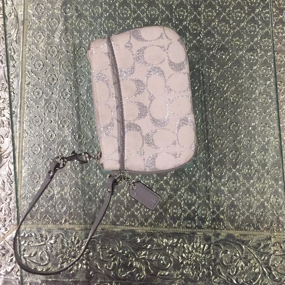 Silver Coach clutch